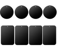 D.SKING Paquete de 8 placas de metal de repuesto para soporte de teléfono de coche, placas de hierro para kits de montaje en coche