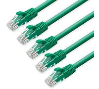 D.Square - 5 Piezas Cable Ethernet Internet LAN 1,5m, Cat.6 U/UTP Verde, Cable de Red LSOH, Conector Rj45, 1 GB/S, Ideal para Router/Móderms, Switch, Repetidor, Ordenador, Portátil, Red Locales.