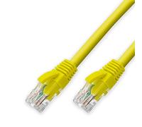D.Square - Cable Ethernet Internet LAN 0,25m, Cat.6 U/UTP Amarillo, Cable de Red LSOH, Conector Rj45,1 GB/S, Ideal para Router/Móderms, Switch, Repetidor, Ordenador, Portátil, Red Locales.