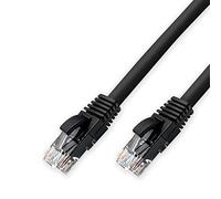 D.Square - Cable Ethernet Internet LAN 10m, Cat.6 U/UTP Negro, Cable de Red LSOH, Conector Rj45, 1 GB/S, Ideal para Router/Móderms, Switch, Repetidor, Ordenador, Portátil, Red Locales.