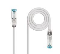 D.Square - Cable Ethernet Internet LAN 30cm Cat.7 SFTP Gris de Red Parche Patch Cord Conector Rj45, 10 GB/S, Ideal para Router/Móderms, Switch, Repetidor, Ordenador, Portátil (0,3m)