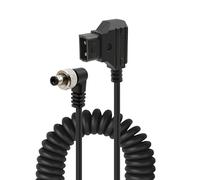 D-Tap - Cable de alimentación en espiral de 5,5 x 2,1 mm / 2,5 mm para monitor Atomos Ninja V Shogun PIX-E7 PIX-E5 Hollyland Mars 400S Blackmagic Video Assist SmallHD 702, 40.6 cm-101.6 cm