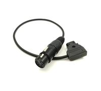 D-tap macho a xlr, 4 pines XLR a D tap para tvl~gic/pana~onic/S~NY cable de alimentación para monitor, cable de alimentación (cable de enchufe recto, 80 cm)