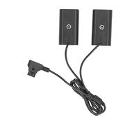 D - Tap para NP - Batería simulada F970, F570 y F550, acoplador DC 2 en 1 para cámara Digital y luz LED, Salida Dual F550 de 7,4 V y 3 A con Cable de 1,2 m para el Monitor Atomos