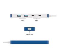 Flex 4 Port USB-c Combo Hub (Blue)
