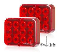 D-TECH 2 x Faro Antiniebla Trasero LED Remolque Luces Antiniebla Posterior Rojos Universal, Piloto Antiniebla Remolque,Luz Antiniebla Traseros Tractor led,IP67,Homologación ECE