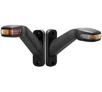 D-TECH 2x luces galibo laterales traseras para Camion,Luz Posicion LED Remolque 12v 24v,Remolque Luces Laterales trasero,LED Marcador Lateral Indicador de Posiciones Luz de Galibo para Camión Remolque
