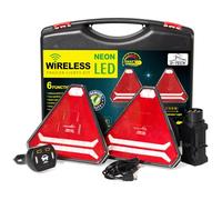 D-TECH Piloto led neon 6 servicios remolque inalámbricos,Kit inalámbrico de luces traseras magnética para remolque,Dinamicos pilotos luces triangulares tractores inalámbricos,LED Pilotos remolque iman