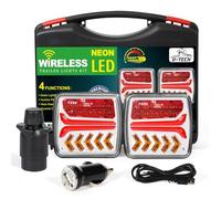 D-TECH pilotos traseros remolque LED inalámbricos 12V 24V,pilotos led traseros 4 funciones intermitentes dinamicos para remolque camion,pilotos traseros magneticos remolque,pilotos remolque bluetooth