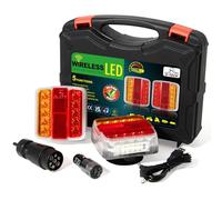 D-TECH pilotos traseros remolque LED inalámbricos,12V 24V Universal kit pilotos de remolque led inalámbrico magnético,luces led remolque traseras homologadas,pilotos remolque led bluetooth homologados