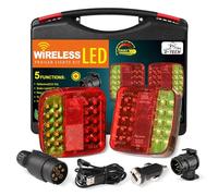 D-TECH pilotos traseros remolque led inalámbricos homologados,Luces traseros LED inalámbricos para remolque camion tractor,con adaptador remolque 13 a 7 pines,kit pilotos de remolque led magnético