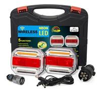 D-TECH pilotos traseros remolque LED Neon inalámbricos,Luces remolque LED inalámbricas magnéticas 12v 24v,impermeable Luces traseras remolque led inalámbrica,Pilotos remolque led homologados