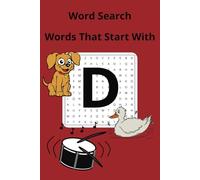 'D' Themed Word Search Puzzle Book: Word Searches with Easy to read Print about Animals, Objects, Fruits and More | 6x9 inches, 110 pages | 50+ Puzzles… Gift for Vacation, Holidays and Free Time