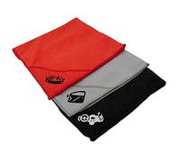 D&W The Motion Corporation 325363 - Juego de 3 paños de Microfibra (40 x 30 cm), Color Rojo, Gris y Negro