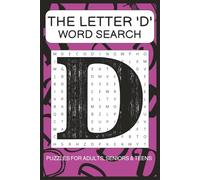 'D' Word Search Puzzle Book: Word Searches with Easy to Read Print about words starting with the Letter 'D' | 6x9 Inches, 110 pages | 50+ Puzzles ... Gift for Vacations, Holidays and Free Times