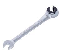 D-Work - Llave mixta de 10 mm, abierta y trinquete - Precisión y comodidad de uso - Acero, zonas difíciles