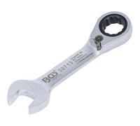 D-Work - Llave mixta de trinquete corto reversible (13 mm, precisión y manejabilidad, acero, zonas difíciles