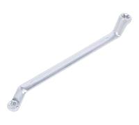 D-Work - Llave poligonal doble puntas acodadas, E10 x E12-26,7 cm, acero resistente, precisión y comodidad de uso