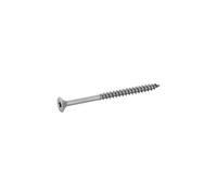 D-Work - Lote de 1000 tornillos para madera aglomerada, cabeza avellanada, seis lobes, rosca parcial 5 x 60/36 mm, acero inoxidable A2