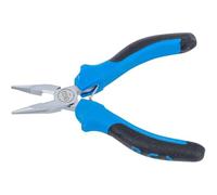 D-Work - Pinza para boquillas finas electrónicas rectas, 130 mm, con resorte, precisión y comodidad de uso
