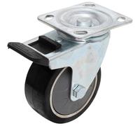 D-Work - Rueda de dirección para sierva de taller, 22,5 x 11,4 x 23,2 cm, peso 1,228 kg, calidad profesional