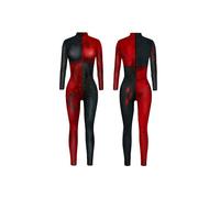 (D,XL)The Suicide Squad Harley Quinn Jumpsuit Womens Grils Halloween Bodysuit Costumes