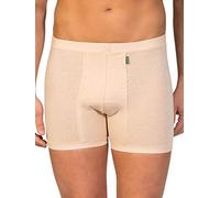 D Zero Defects | Bóxer Abierto Helios para Hombre | Algodón Egipcio Premium | Talla: 7XL - Color: Beige