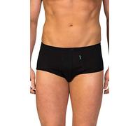 D Zero Defects | Calzoncillo Slip Abierto Senior | Algodón Egipcio Confort Talla Grande | Talla: 6XL - Color: Negro