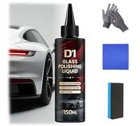 D1 Glass Polishing Liquid, Auto Glass Scratch Care Polishing Fluid, Anti-Fog Hydrophobic Coating Spray, Eliminates Coatings, Waxes, Oils and More (1pcs)