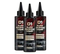D1 Glass Polishing Liquid, D1 Oil Film Remover, With Hydrophobic Anti-Fog Coating, Long-Lasting Degreaser for Glass, Removes Scratches, Wiper Marks, Swirls, and Oil Film (3pcs)