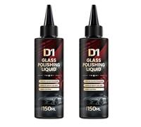 D1 Glass Polishing Liquid, D1 Oil Film Remover, With Hydrophobic Anti-Fog Coating, Long-Lasting Degreaser for Glass, Removes Scratches, Wiper Marks, Swirls, and Oil Film (2pcs)