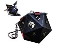 D20 Dice Purse, Unique Shape Bag, Modular Slot Carrier with Balance, Fashion Utility with Ease, 8,27 × 9,45 in Daily Companion, Fun Novelty Tote for Travel Commuting Gatherings