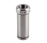 D25 - MT2 Morse Taper Drill Sleeve | High - Accuracy Carbon Steel CNC Lathe Tool | MT2 Flat Tail Connector for Threading/Grooving/Drilling | 25mm Outer Diameter