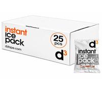 D3 Hielo instantáneo [paquete frío desechable listo para usar para traumas y contusiones] Ice Pack Sport primeros auxilios crioterapia de emergencia para gimnasios, equipos y eventos [individual o