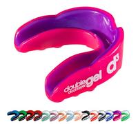 D3 Protector Bucal De Gel Doble Con Funda, Para Boxeo, Artes Marciales, Rugby, Judo, Karate, Hockey, Adultos (12+), Rosa/Morado