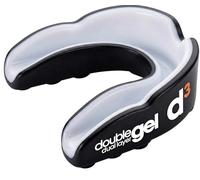 d3 Protector bucal deportivo [doble capa gel talla para adultos 12+] Protección bucal dientes para deportes de contacto Boxeo MMA Kickboxing Muay Thai Rugby Artes Marciales | Funda higiénica (negro