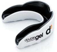 d3 Protector bucal deportivo [doble capa gel talla para adultos 12+] Protección bucal dientes para deportes de contacto Boxeo MMA Kickboxing Muay Thai Rugby Artes Marciales | Funda higiénica (blanco