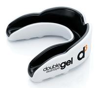 d3 Protector bucal infantil Junior [hasta 12 años moldeable doble capa gel] protección dental Mouthguard contacto completo para todos los deportes | Funda incluida | Rugby, MMA (1 protector bucal