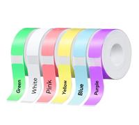 D30 P15 P11 Cinta para fabricante de etiquetas, 12 x 40 mm, papel de impresión de etiquetado, cinta de etiquetado de oficina laminada estándar, cinta de etiquetado multiusos para escuela, 990 cintas/6