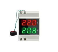 D52-2042 Voltímetro de carril Din amperímetro AC200V-450V voltímetro Digital de CA medidor de corriente de voltaje pantalla LED medidor eléctrico(Built-in CT,AC80V-300V)