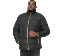 D555 Chaqueta acolchada para hombre con ribete y puños con cremallera Callar en negro, 3XL-6XL, Negro, 4XL Grande alto