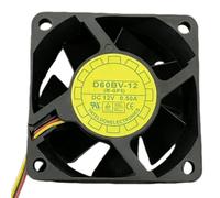 D60BV-12 Fan DC12V 0.50A 6CM 3-Wire Cooling Fan