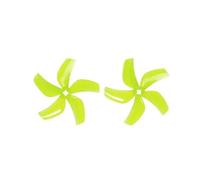 D76 5-Blade Ducted Propeller 76 mm 3inch for FPV Cinewhoop Drone, 4Pairs 5-Blade PC Prop for Stable Flight Aerial Filming, Low Noise 3in Ducted Props for RC Quadcopter (4 pares amarillo)