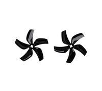 D76 5-Blade Ducted Propeller 76 mm 3inch for FPV Cinewhoop Drone, 4Pairs 5-Blade PC Prop for Stable Flight Aerial Filming, Low Noise 3in Ducted Props for RC Quadcopter (4 pares negros)