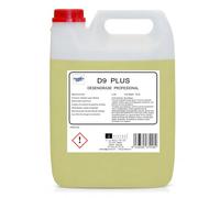 D9-PLUS Quitagrasas Profesional 5 L, Uso Directo, Desengrasante Enérgico para Filtros de Campana, Planchas, Superficies, Suelos y Grasas Alimentarias