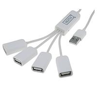 DA-70216 Hub USB A-Hembra x4,USB A-Conector USB 2.0 Número de puertos: 4 DIGITUS