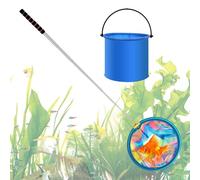 da - atrapa insectos | Kit de playa compacto para cangrejo, red extensible para piscina para niños, herramienta de aterrizaje con cubos plegables para niños y niños