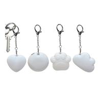 Da bolso - 4 unidades recargables con sensor táctil, en forma de corazón para llavero - Ideal para viajes diarios desplazados citas camping