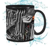 Da Caffè Divertente - In Ceramica Nera Di Grande Capacità Per Tè Caffè Whisky Birra Succhi Zuppe Acqua, Ideale Regalo Originale Casa Ufficio | Multifunzione Grande Capacità