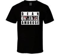 DA Dean Ambrose No Good Dean Goes Unhinged Logo 2 Tshirt Men's